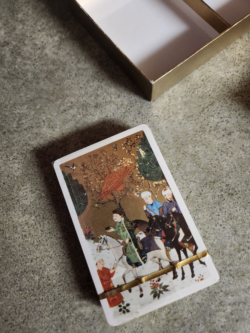 Persian-Style Playing Cards — Green & Gold Accent Deck - Picture 9 of 12